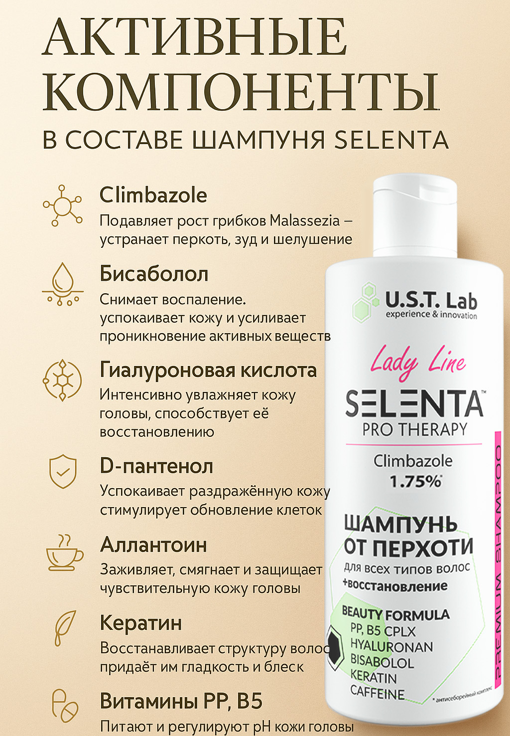 Шампунь от перхоти селента
